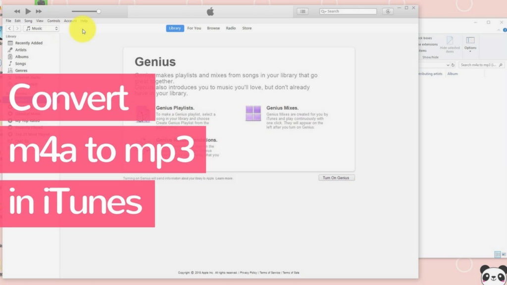 Using iTunes To Convert M4a to MP3
